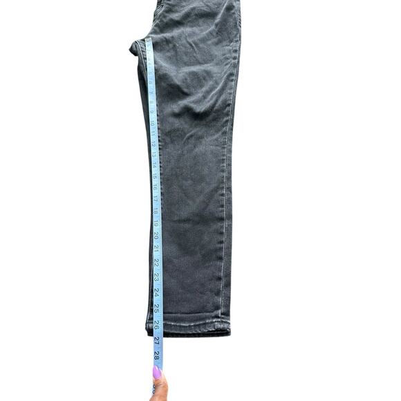 Abercrombie & Fitch Mixed Fabric High‎ Rise The Super Skinny Ankle Jeans Size 12 - Picture 11 of 12